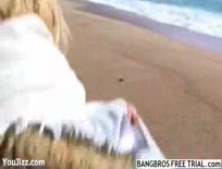 Blonde Girl Searches the Beach for Sex,ipad,tube,free,